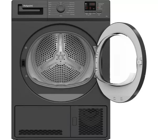 Hotpoint Dryer 8KG Condenser Sensor Dry Graphite 15 cycles