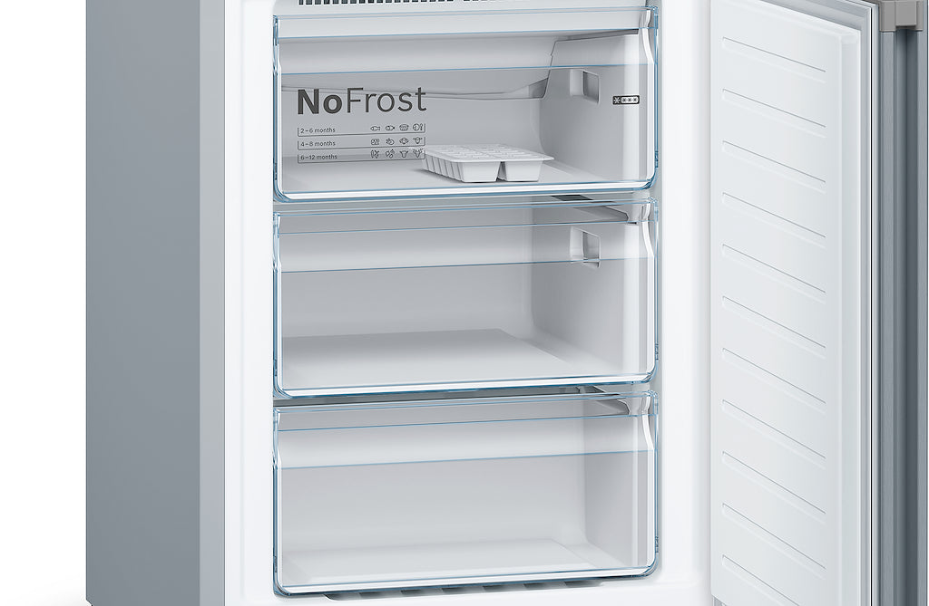 KGN392LEBG, Free-standing fridge-freezer with freezer at bottom