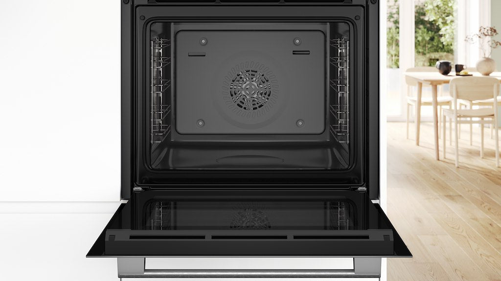 HQA534BW3B, Built-in oven with added steam function