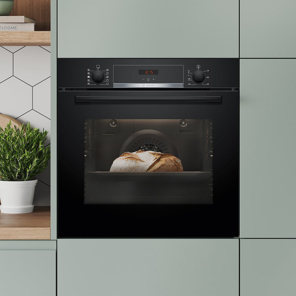HQA534BB3B, Built-in oven with added steam function