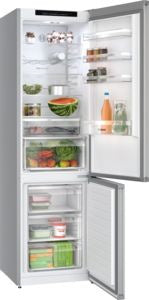 KGN392LAGG, Free-standing fridge-freezer with freezer at bottom