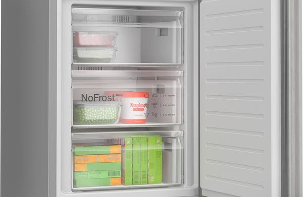 KGN392LAGG, Free-standing fridge-freezer with freezer at bottom