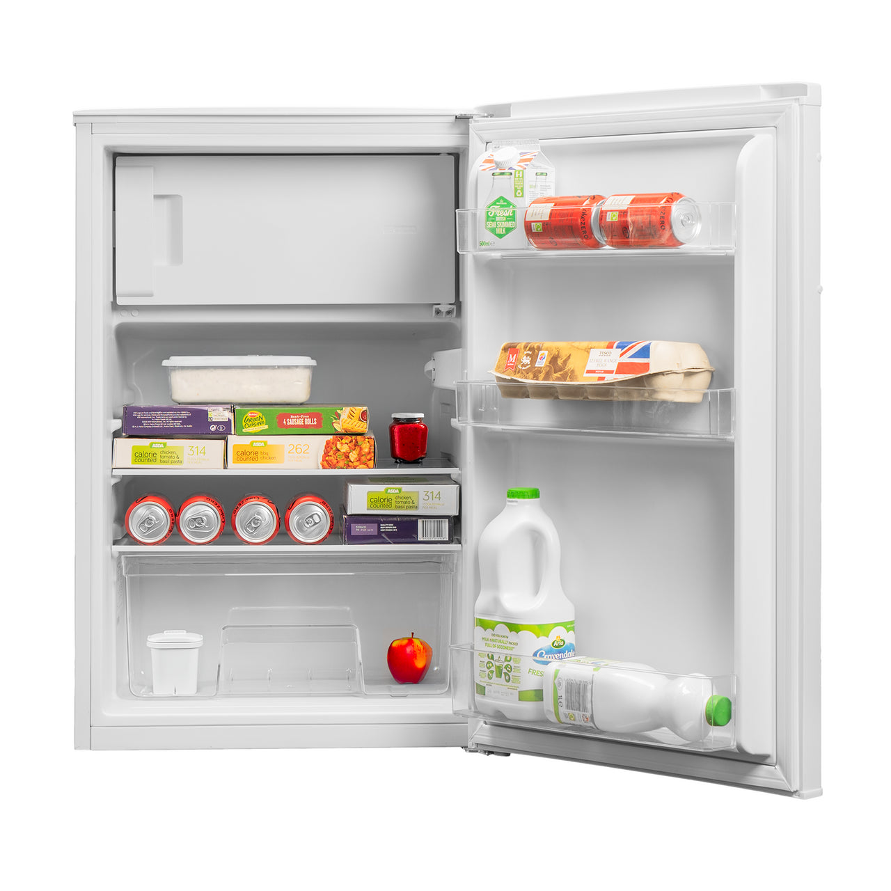 SIA 55cm Undercounter Fridge with 4* Ice Box in White - SFR55WH/E