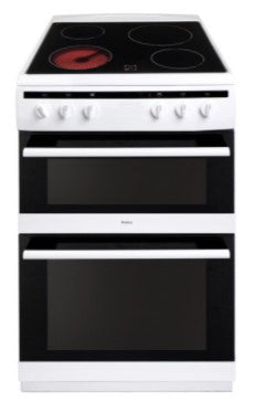 60cm Freestanding Electric Double Oven with Ceramic Hob