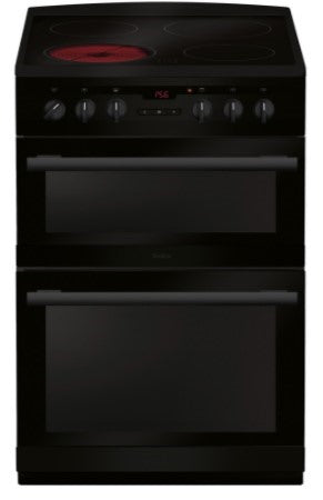 60cm Freestanding Electric Double Oven with Ceramic Hob