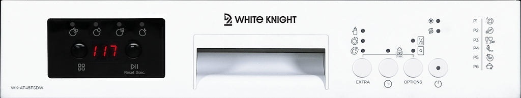 White Knight AT45FSDW Freestanding 45cm Dishwasher - White