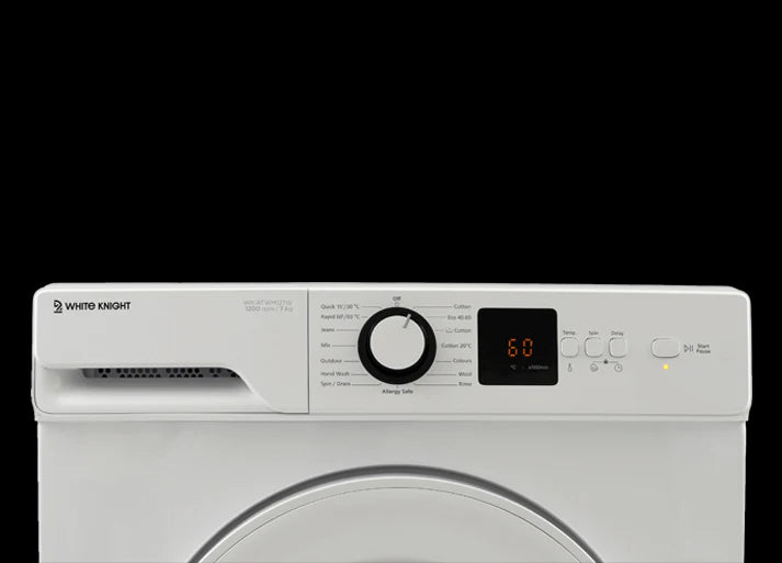 White Knight ATWM126W Freestanding 7kg 1200rpm Washing Machine - White