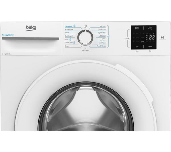 Beko BM3WT3941W Freestanding 9kg 1400rpm Washing Machine- White