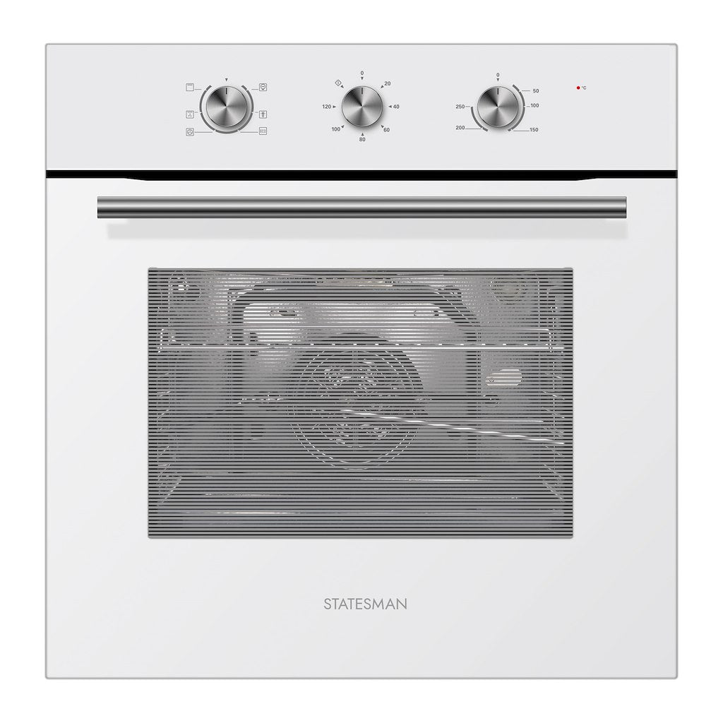 Statesman 65L Built-In Single Cavity Fan Oven - White