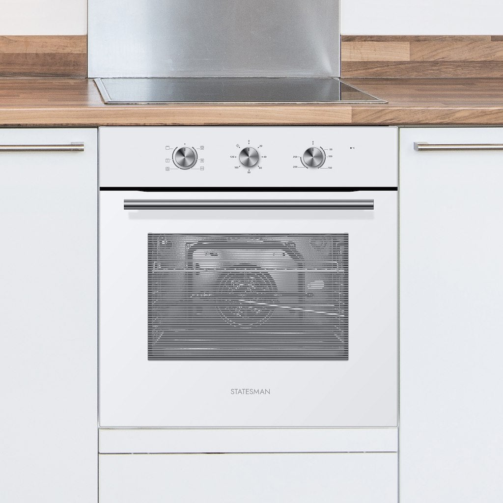 Statesman 65L Built-In Single Cavity Fan Oven - White