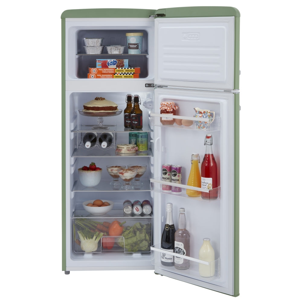 Retro 55cm Freestanding Top Mount Fridge Freezer