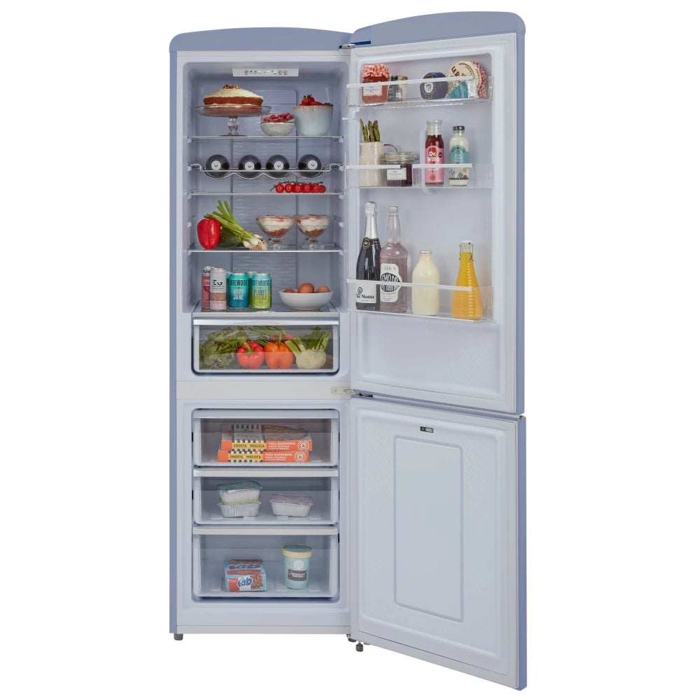 Retro 60cm Freestanding Frost Free 60/40 Fridge Freezer