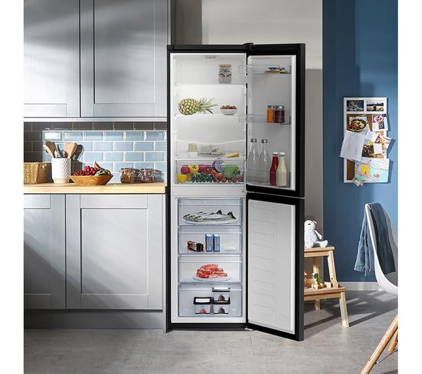 Beko CFG4582B Freestanding Frost Free Fridge Freezer - Black