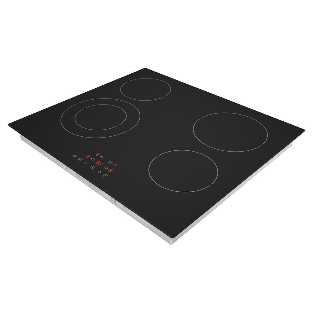 Statesman 60cm 4 Zone Ceramic Hob - Black