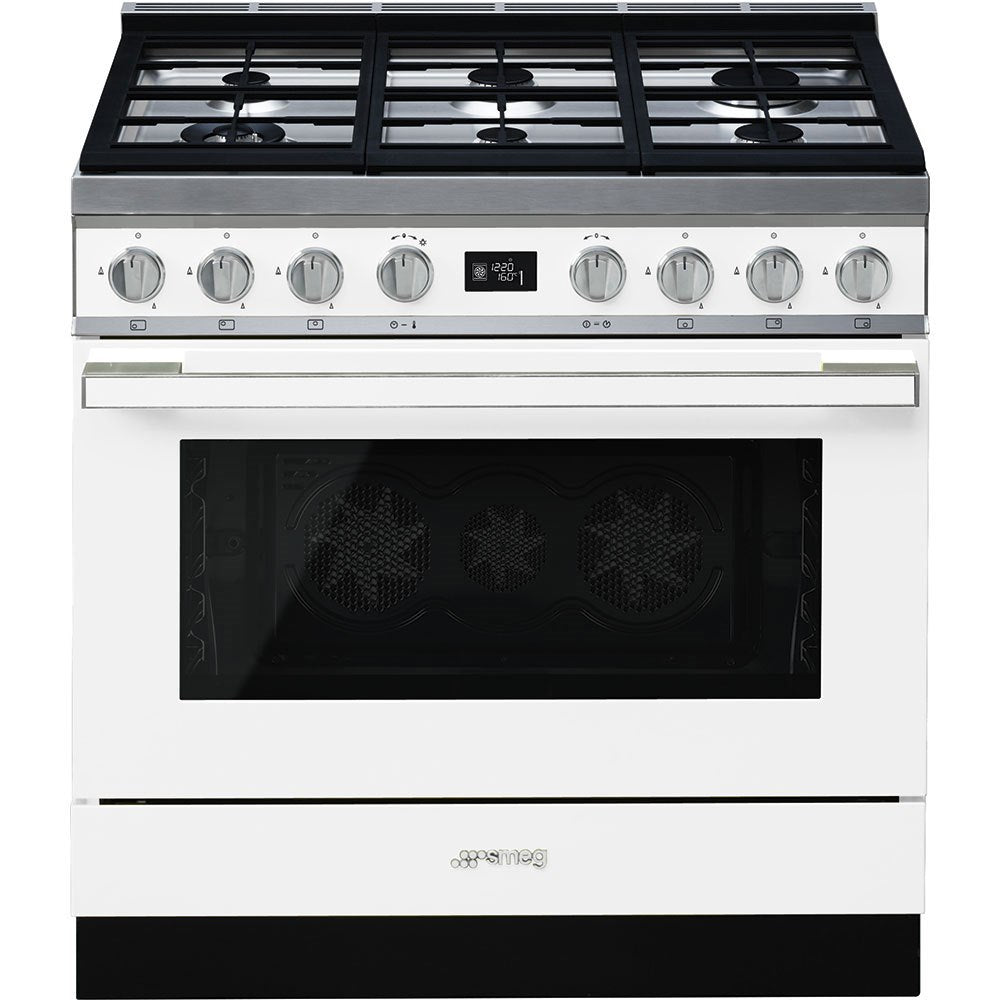 CPF9GPWH CUC 6F PIRO SQ freestanding cooker, 90x60cm, white