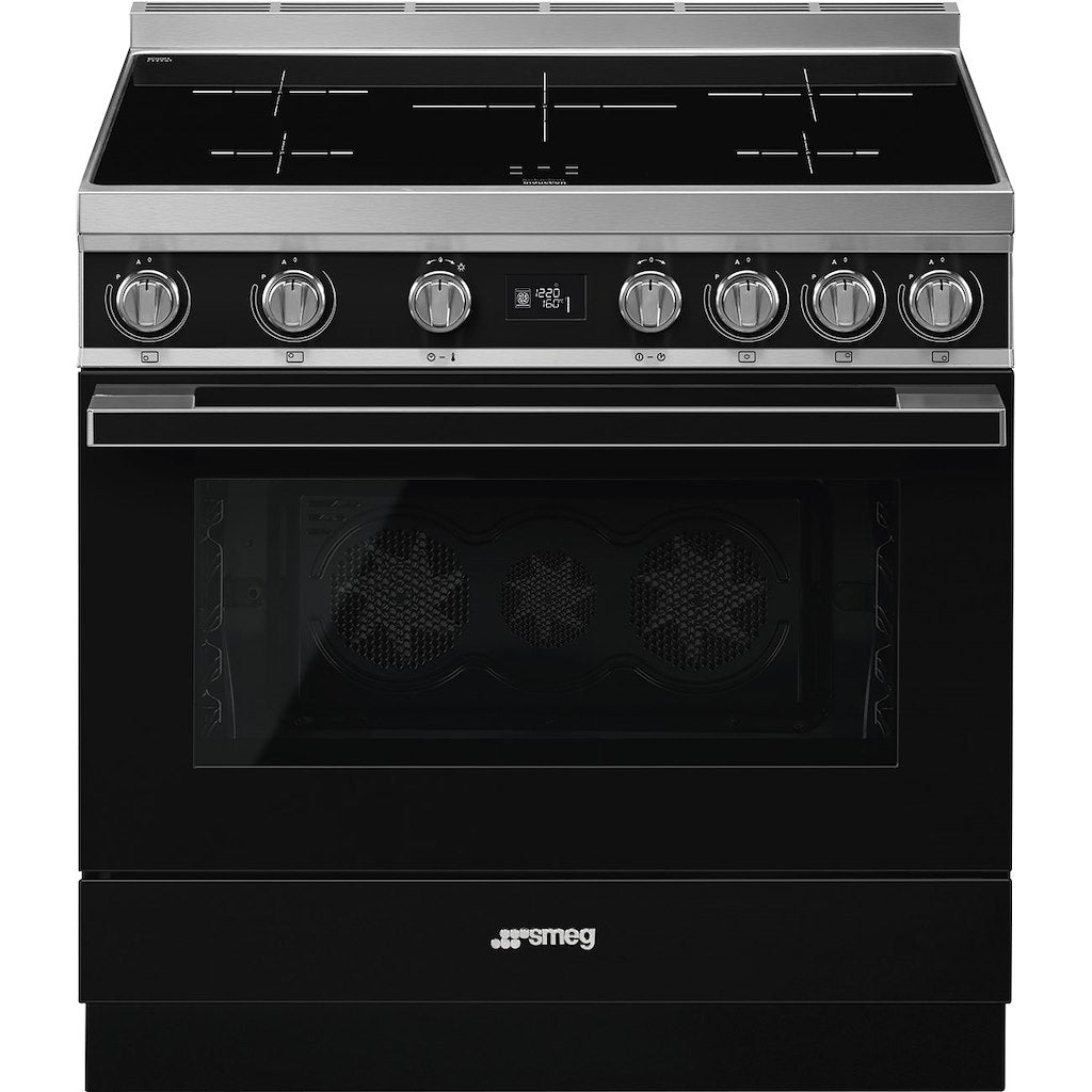 CPF9IPBL CUC 5P INDZ PIRO freestanding cooker, 90x60cm, black