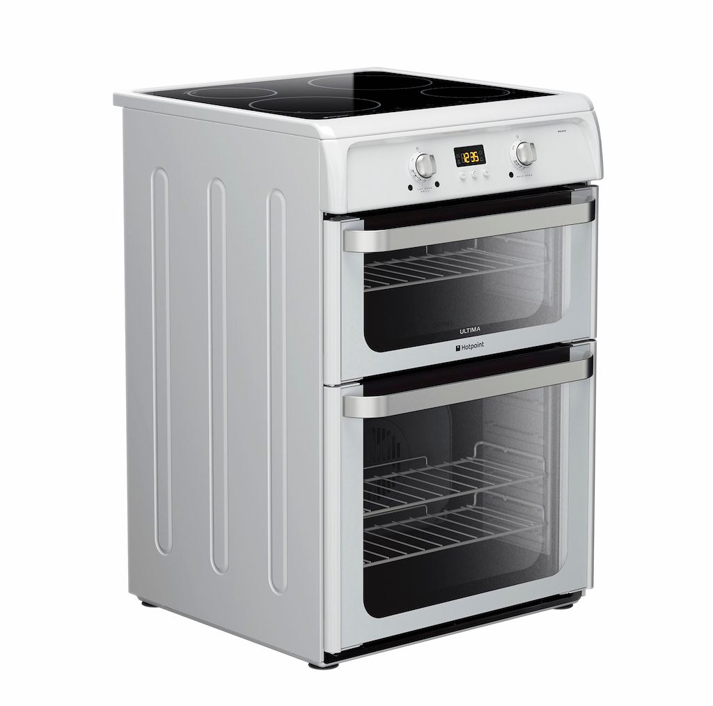 Hotpoint electric freestanding double cooker: 60cm