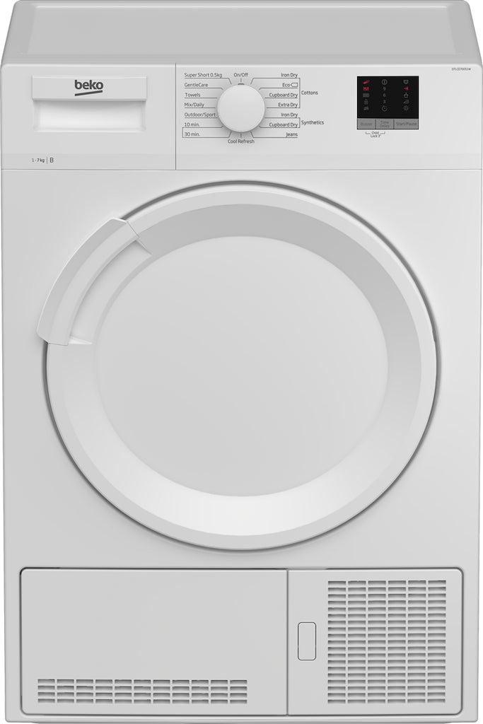 Beko DTLCE7000W 7kg Freestanding Condenser Tumble Dryer - White