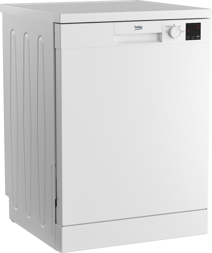 Beko DVN04X20W Freestanding Full Size Dishwasher with Low Water Consumption - White