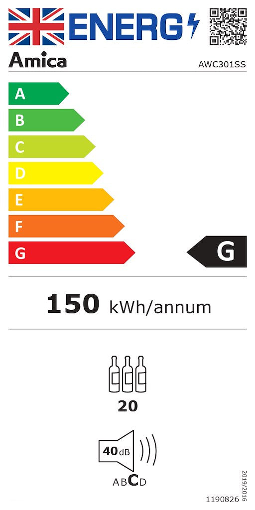 Freestanding Undercounter Slimline Wine Cooler