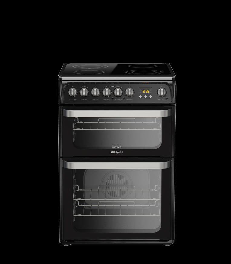 Hotpoint electric freestanding double cooker: 60cm