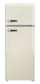 55cm Freestanding Retro Static 30/70 Double Door Fridge Freezer