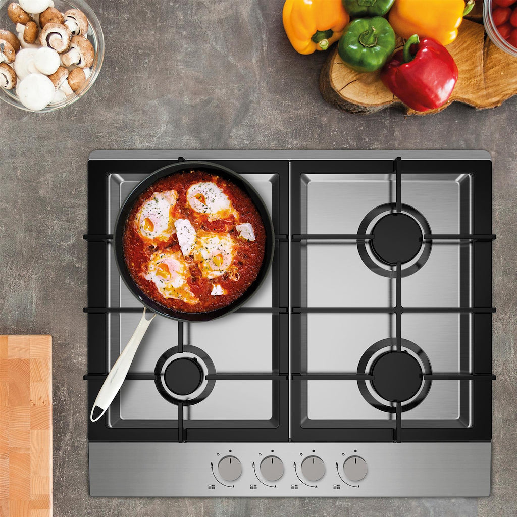 Statesman GH161SS 60cm 4-Zone Gas Hob - Stainless Steel