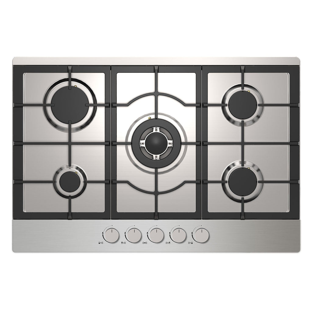 Statesman GH175SS 75cm 5-Zone Gas Hob - Stainless Steel