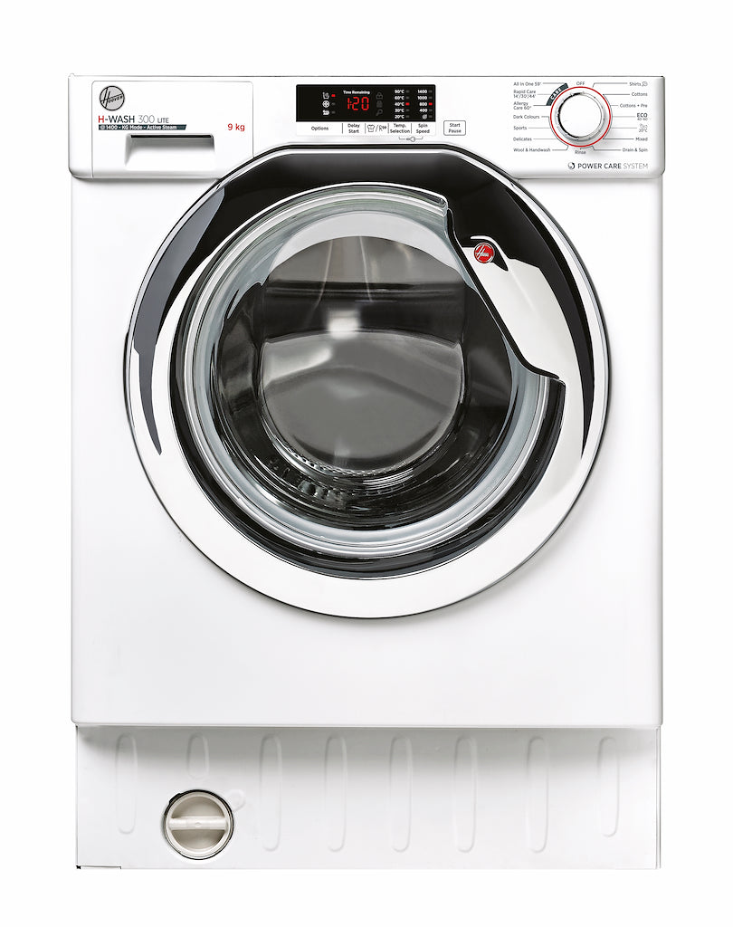 Hoover H-Wash 300 Lite 9kg 1400rpm C Rated Integrated Washing Machine - White
