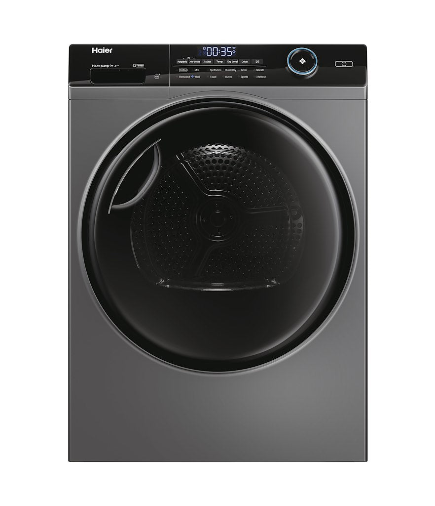 Haier HD90-A3959S I Pro Series 5 9kg Heat PumpTumble Dryer - A+++ Energy Rated- Graphite