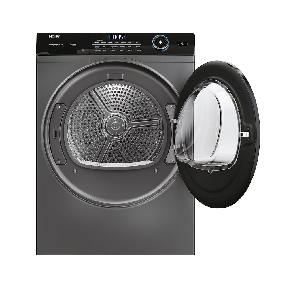 Haier HD90-A3959S I Pro Series 5 9kg Heat PumpTumble Dryer - A+++ Energy Rated- Graphite