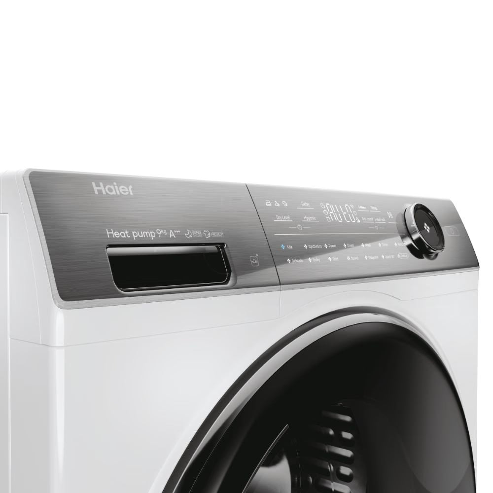 Haier I Pro Series 7 9kg Heat Pump Tumble Dryer with A+++ Energy Rated - White