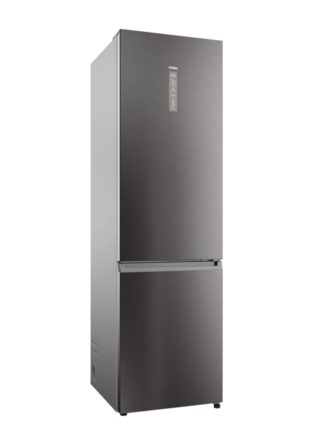 Haier HDPW5620ANPD Fridge Freezer - Platinum Inox - A Rated