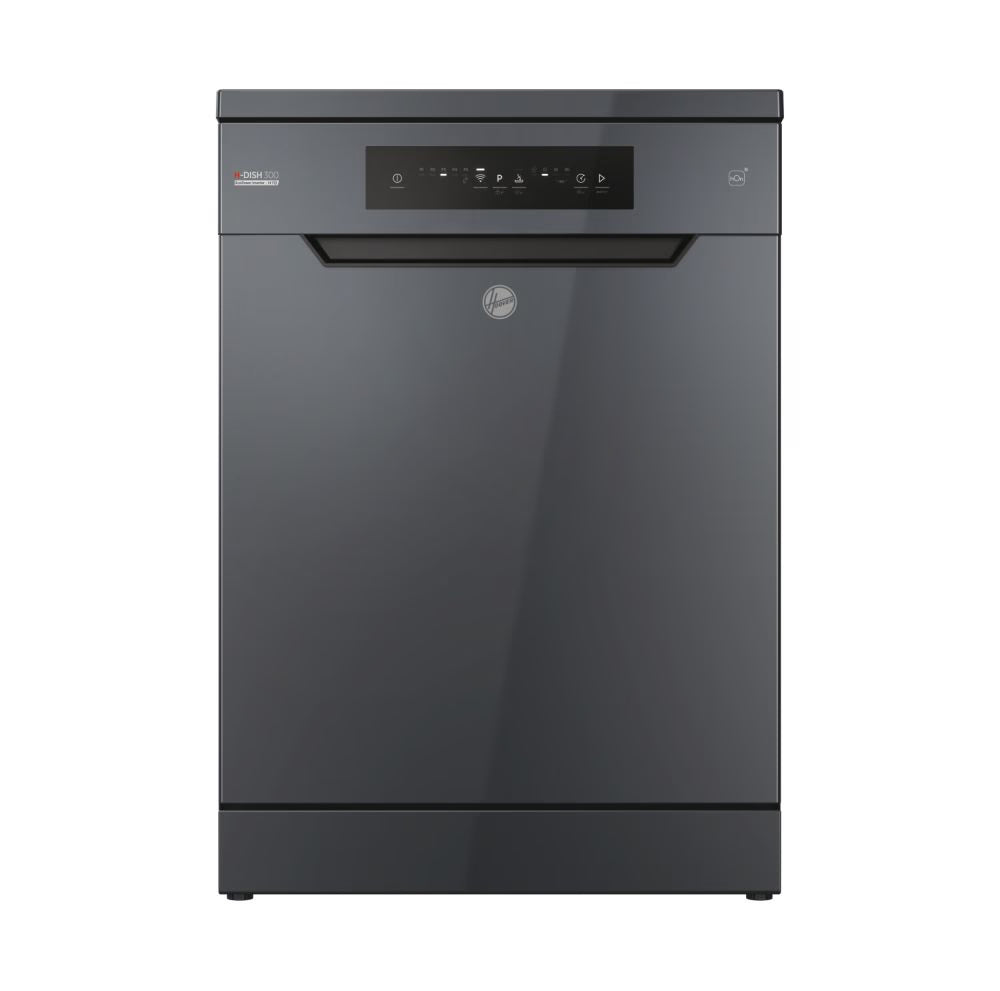Hoover H-Dish 300 HF 4C7L0A-80 Freestanding 14 Place Setting Dishwasher - Graphite