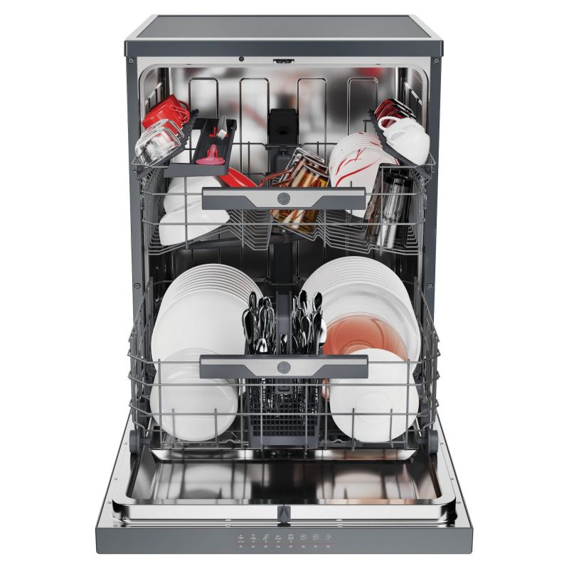 Hoover H-Dish 500 15 Place Dishwasher, Graphite