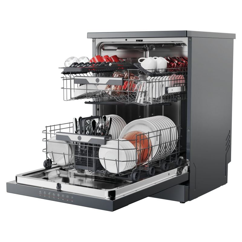 Hoover H-Dish 500 15 Place Dishwasher, Graphite