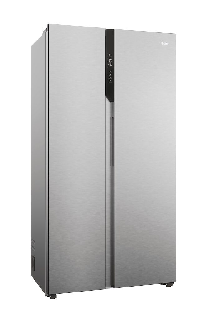 Haier HSR5918DNMP 90cm Side-by-Side Fridge Freezer - Platinum Inox