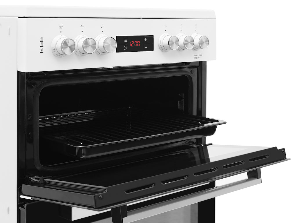 Beko KDC653W 60cm Double Oven Electric Cooker - White
