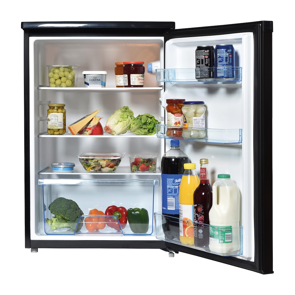 55cm Under Counter Larder Fridge Black