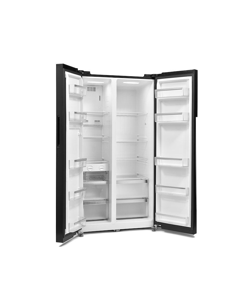Montpellier M510BK Side-By-Side Fridge Freezer