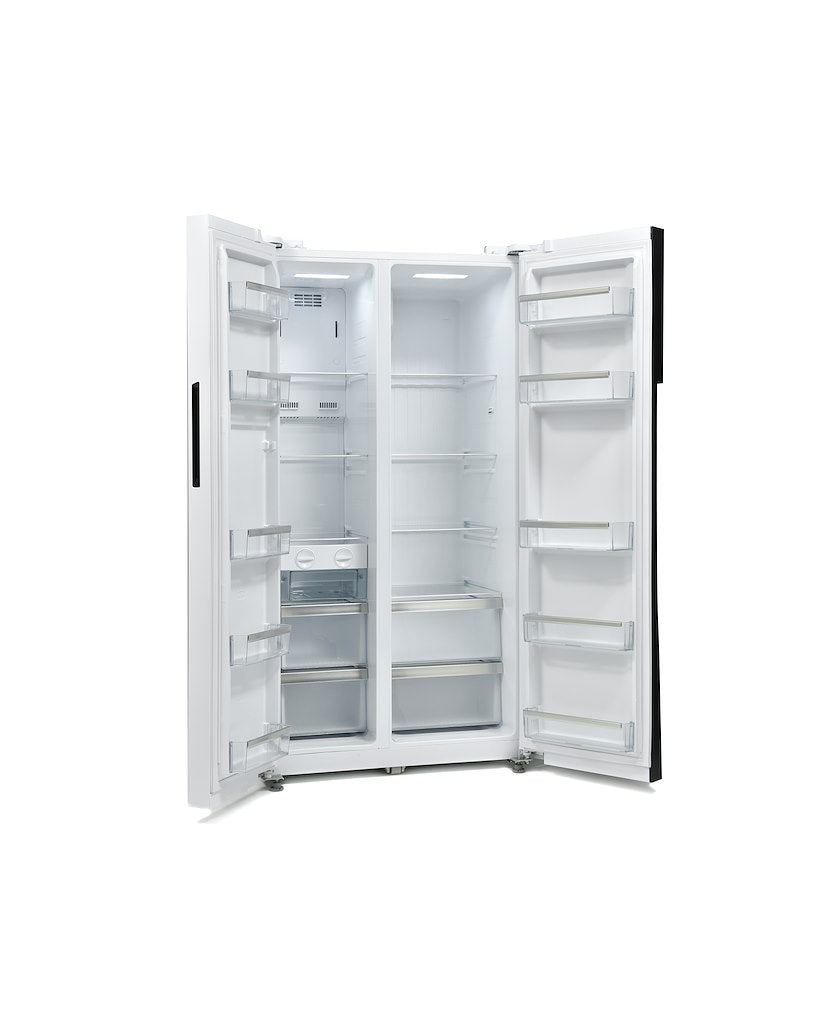 Montpellier M510BW Side-By-Side Fridge Freezer