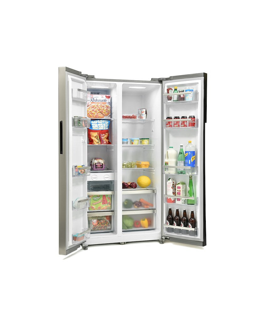 Montpellier M510BX Side-By-Side Fridge Freezer