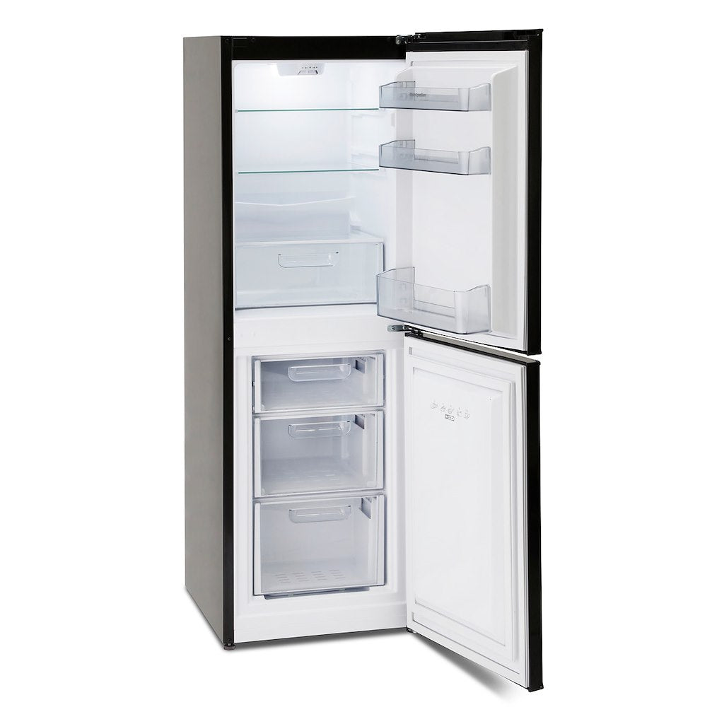 Montpellier MAB145K Retro Fridge Freezer in Black