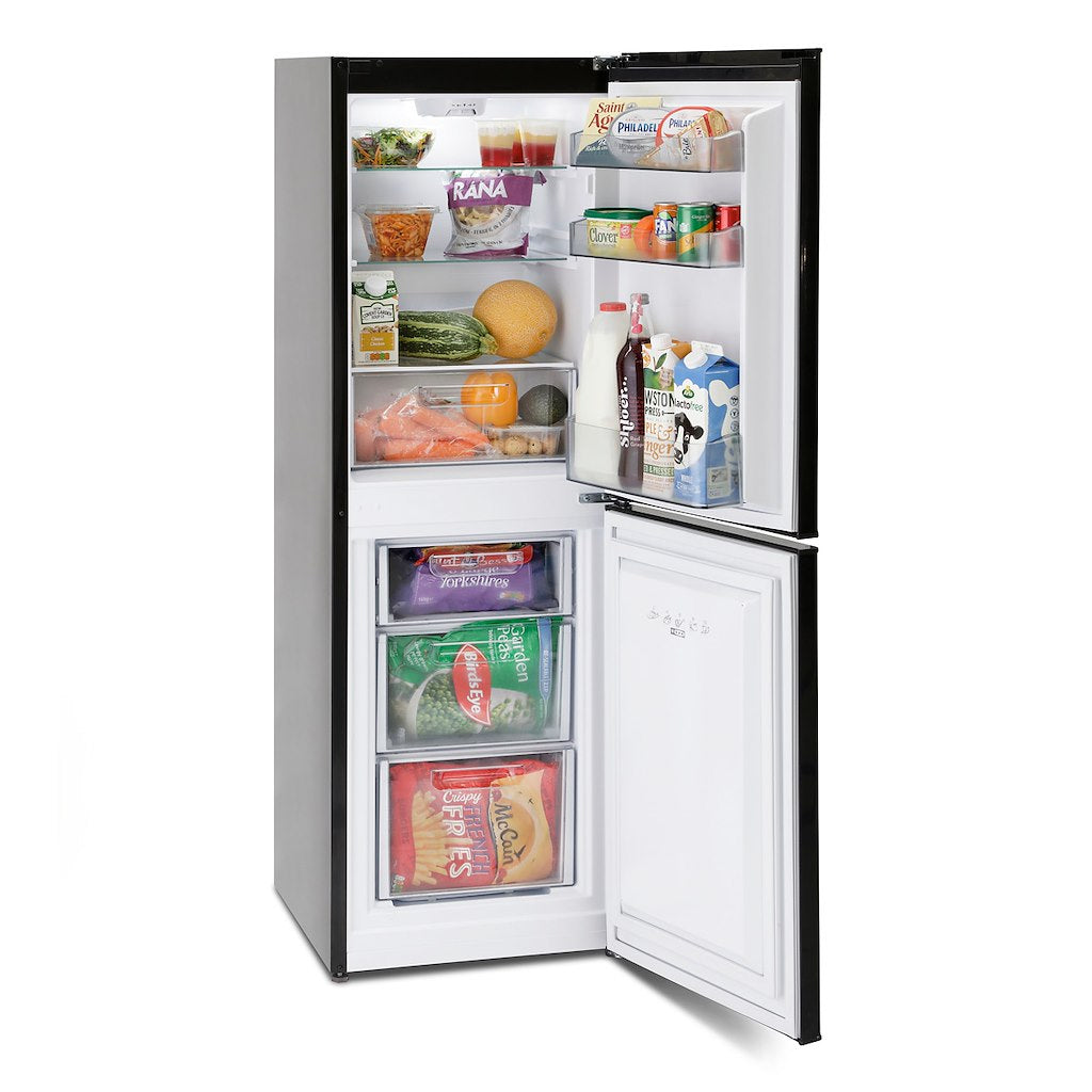 Montpellier MAB145K Retro Fridge Freezer in Black