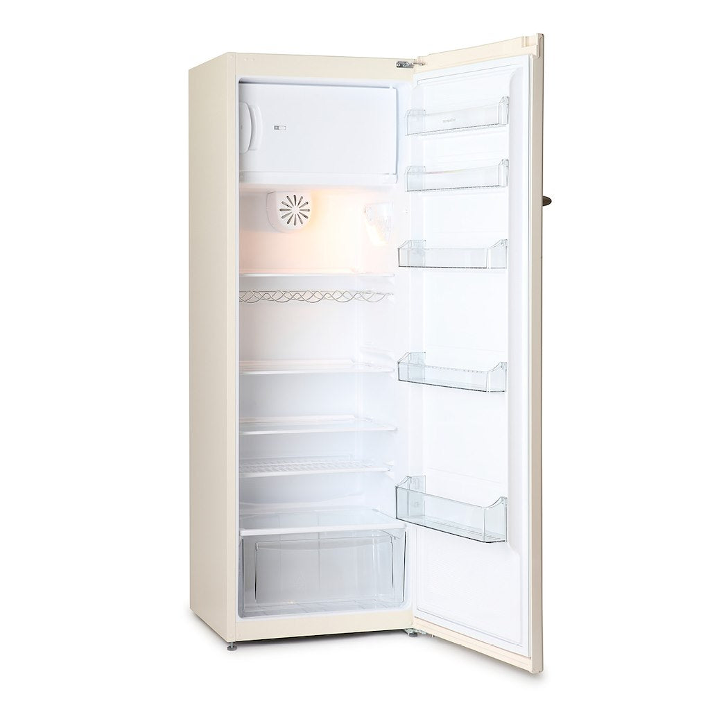 Montpellier MAB341C Retro Fridge with Ice Box in Cream
