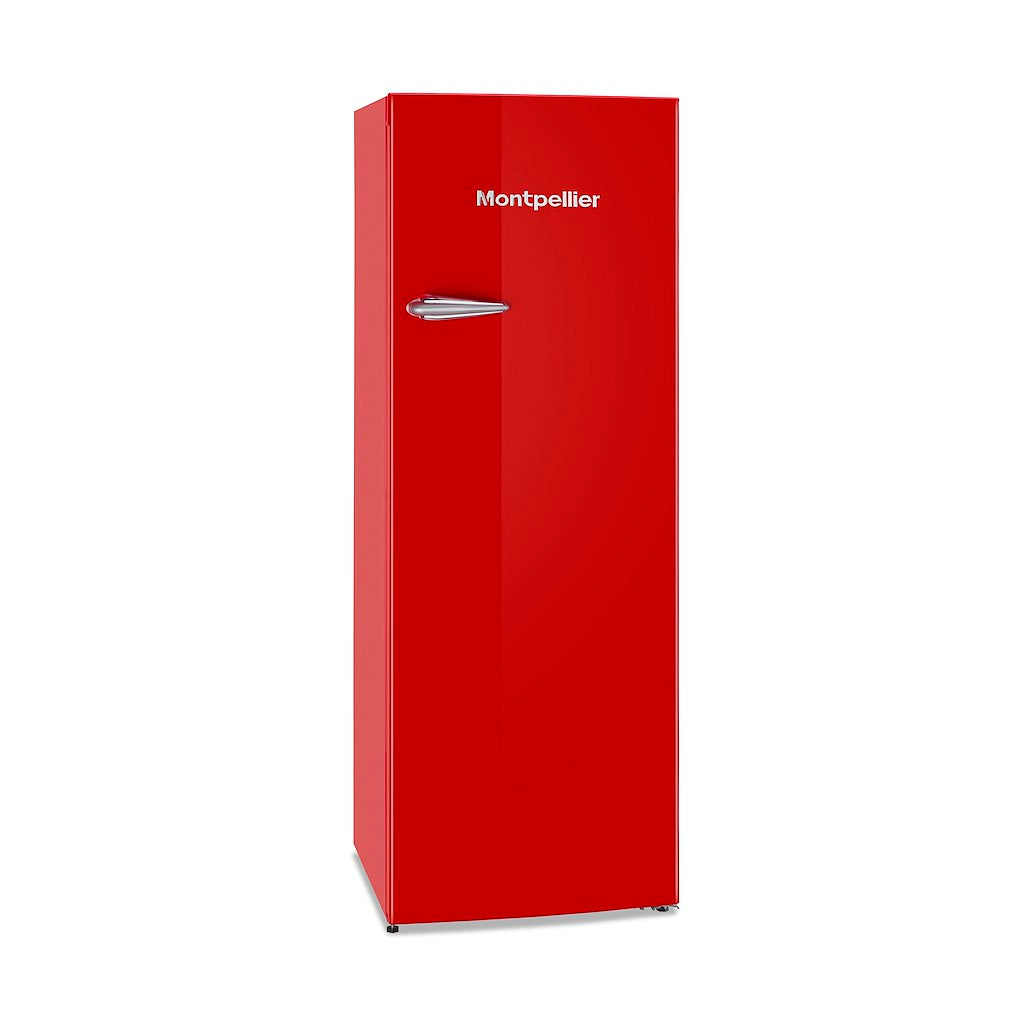 Montpellier MAB341R Retro Fridge Freezer in Red