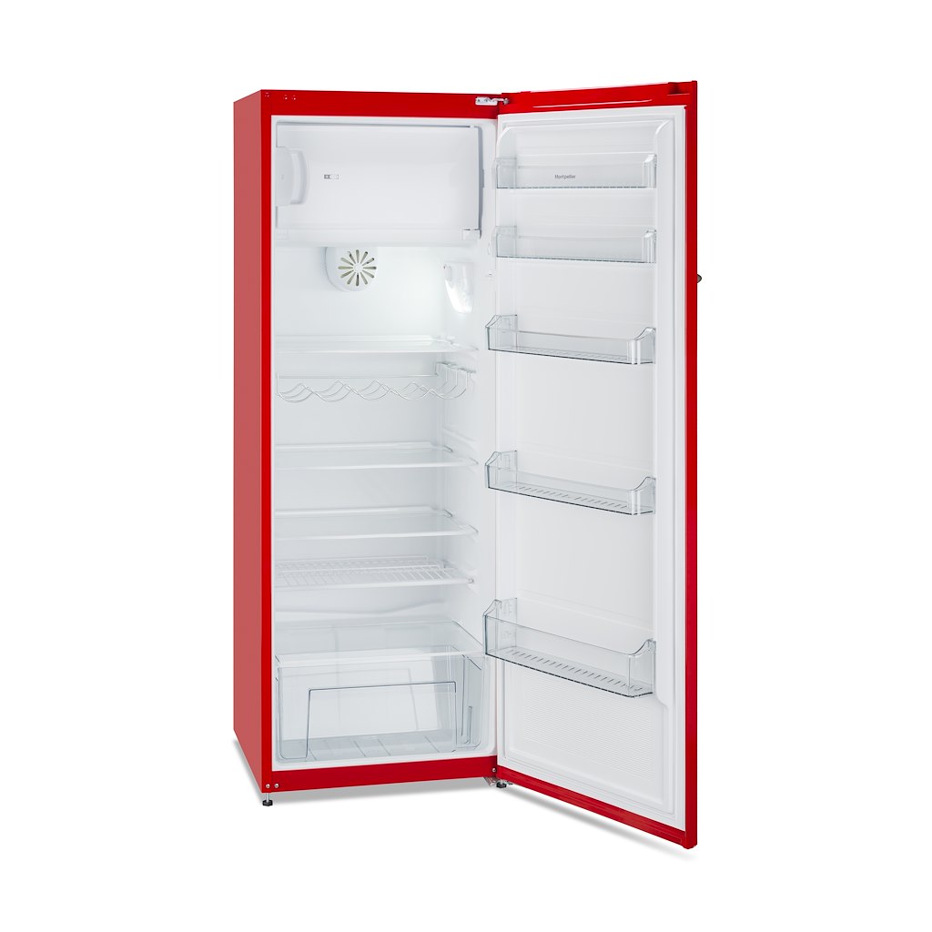 Montpellier MAB341R Retro Fridge Freezer in Red
