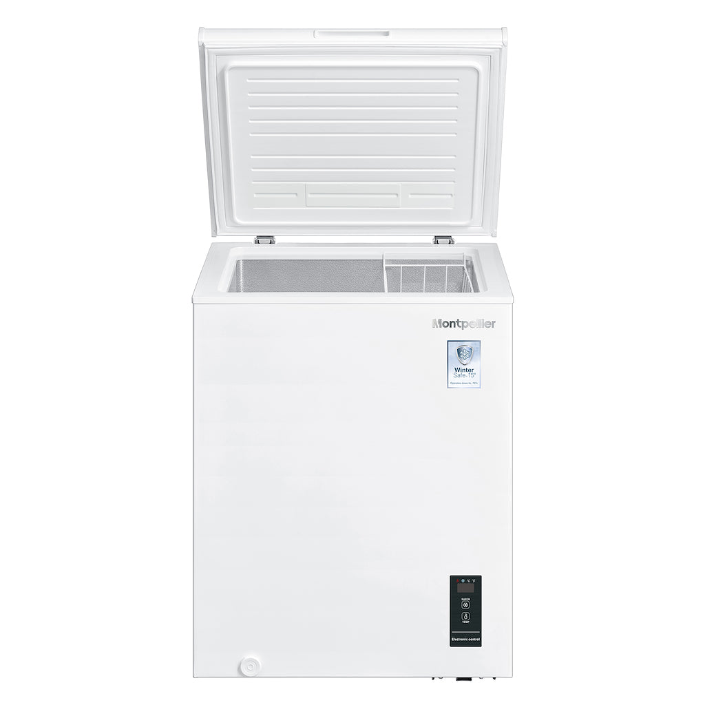 Montpellier MCF140WLED 142 Litre Chest Freezer