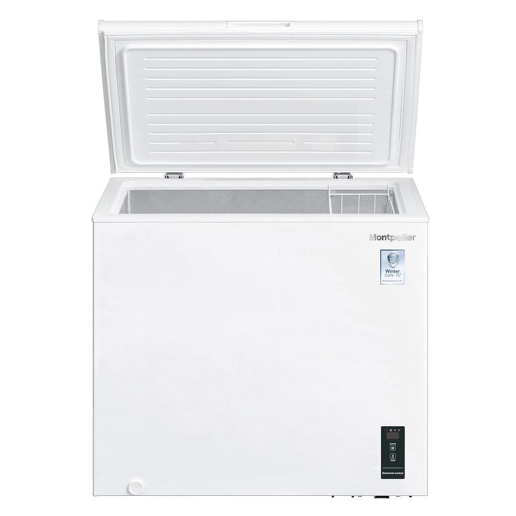 Montpellier MCF200WLED 198 Litre Chest Freezer