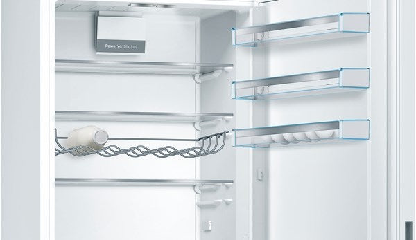 KGE49AWCAG, Free-standing fridge-freezer with freezer at bottom